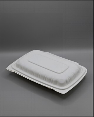 1-Comp. Hinged 9''x6''x2.5'' MFPP Square Container - 200pc