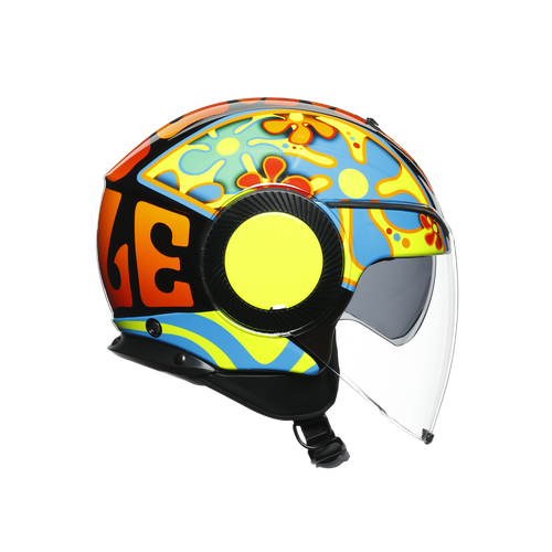 CASCO AGV JET ORBYT REPLICA VALENTINO ROSSI VALENCIA 2003 TAGLIA XL | eBay