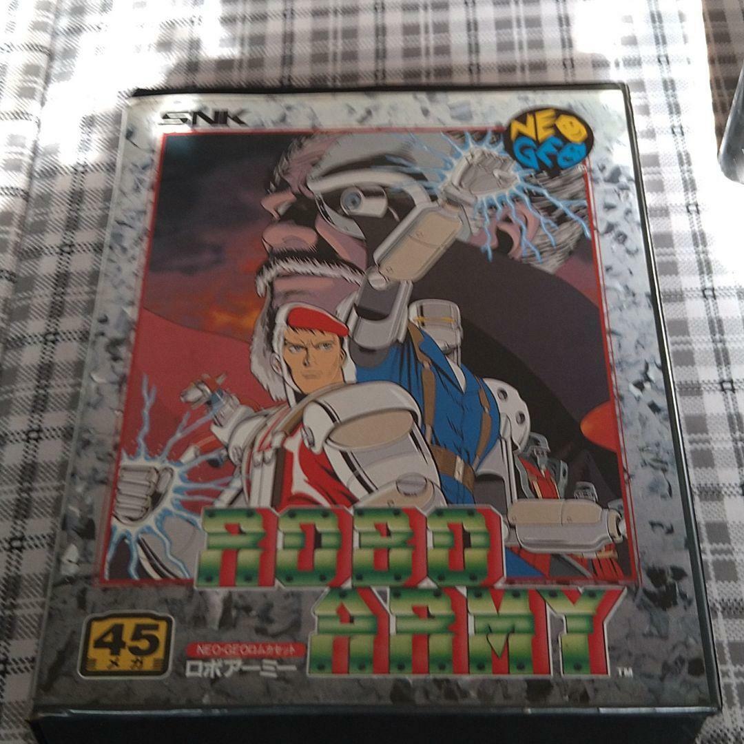 SNK NEO GEO ROBO ARMY avec boîte manuelle import Japon