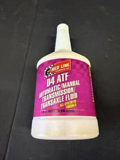 Red Line Fully Synthetic D4 ATF Automatic Transmission Fluid 1 Quart Manual GL-4
