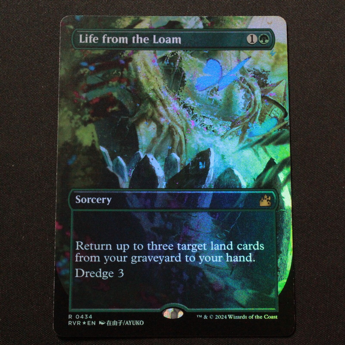 Life from the Loam Anime Borderless FOIL 434 MTG Ravnica