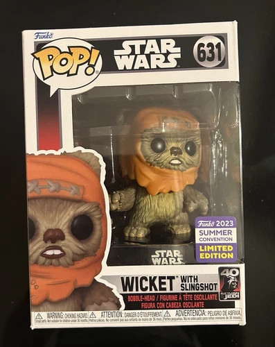 Funko Pop! Vinyl: Star Wars - Wicket with Slingshot (SDCC) - San Diego Comic Con