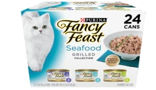 Wet Cat Seafood Grilled Collection Gourmet Purina Fancy Feast Cats Food 24 Pack