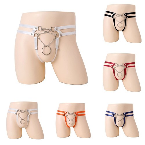 Männer Sexy Unterwäsche Cockring O Ring Gurt Tanga Jockstrap Unterhosen - Picture 3 of 25