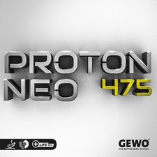Gewo Proton Neo 475 table tennis rubber, 2.2 mm Maximum thickness