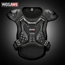 WOSAWE RACING Back Chest Protector Motorcycle Vest Body Armor Guards Adult/Kid