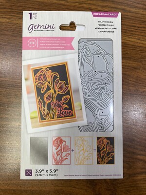 Crafters Companion Gemini Create A Card Double Sided Tulip Window Die