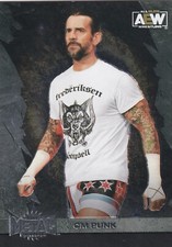 2022 AEW Skybox Metal Universe CM Punk Trading Card