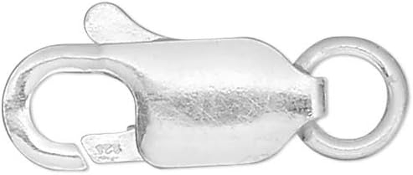 Sterling Silver 925 Lobster Claw Clasps with Jump Ring Jewelry Finding Small-Big