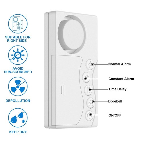 WIRELESS Home Window Door Burglar Security ALARM System Magnetic Sensor - Foto 3 di 8