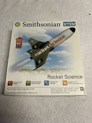 Smithsonian Science Rocket Science Kit STEM Activities Build & Launch Rocket 8 +