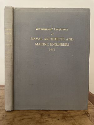 1951. International Conference of Naval Architects and Marine Engineers. H/B.