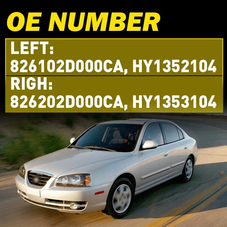 2x Conjunto de manija de puerta delantera L+R interior para Hyundai Elantra GLS GT Limited 01-06 Foto 3 de 4