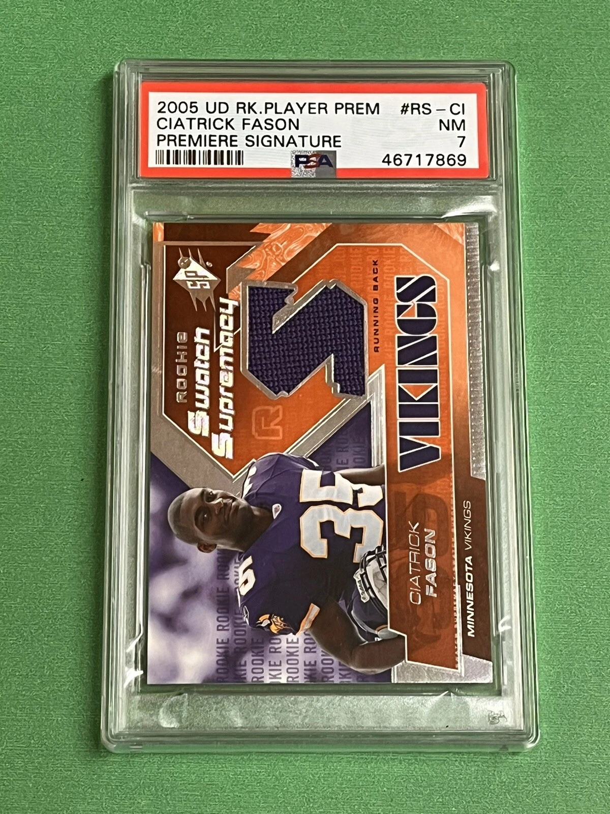 Ciatrick Fason Upper Deck Rookie Players Premiere Signature #RSCI Premiere Signature