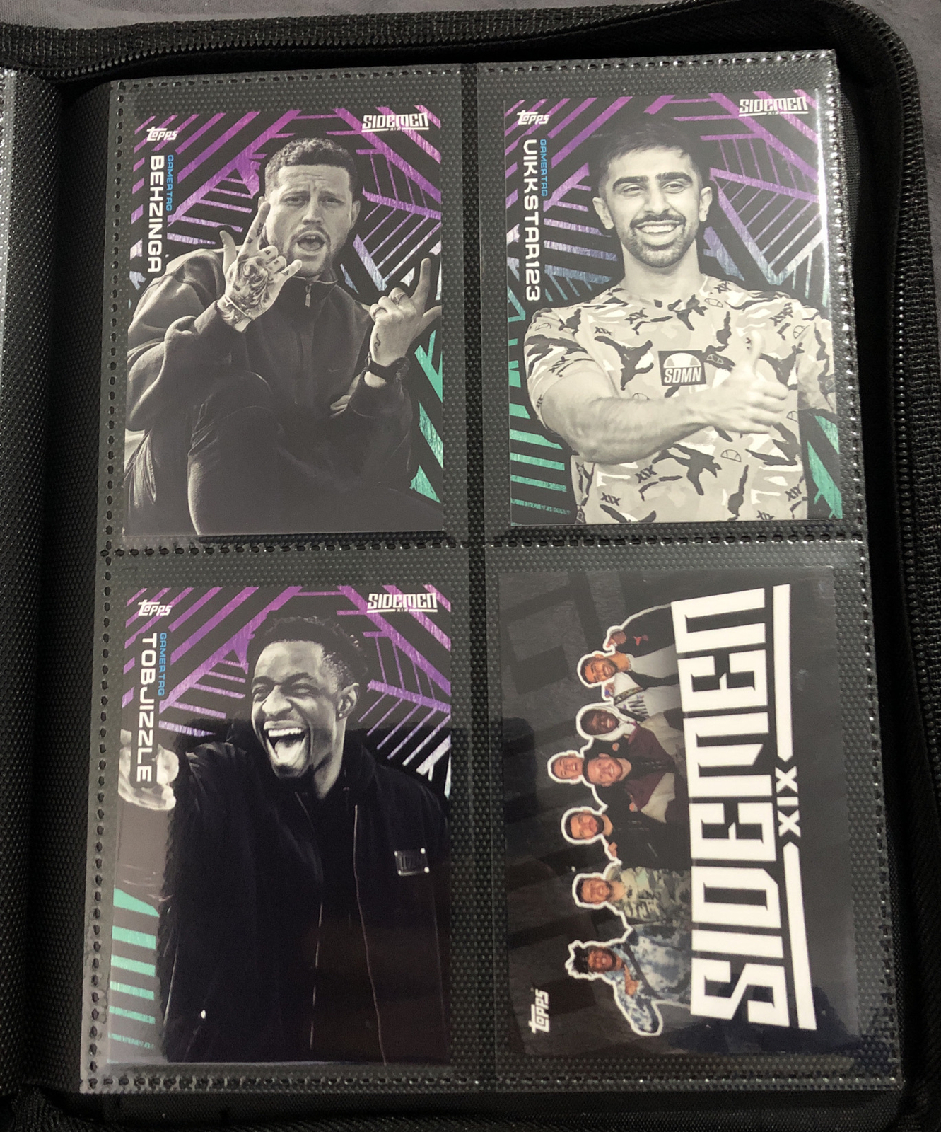 Sidemen x Topps Gamertag Full Collection All 7/7 Cards + Logo Card! KSI