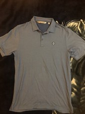 Travis Matthews Polo Shirt Size Medium Blue