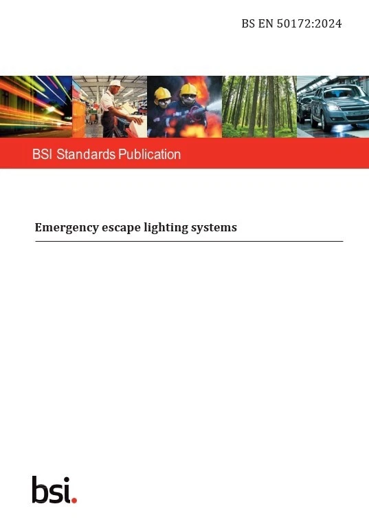 BS EN 50172:2024 Emergency escape lighting systems