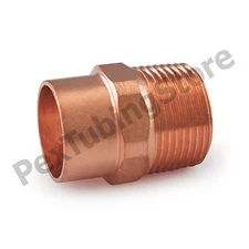 (50) 3/4" C x 3/4" Male NPT Threaded Copper Adapters