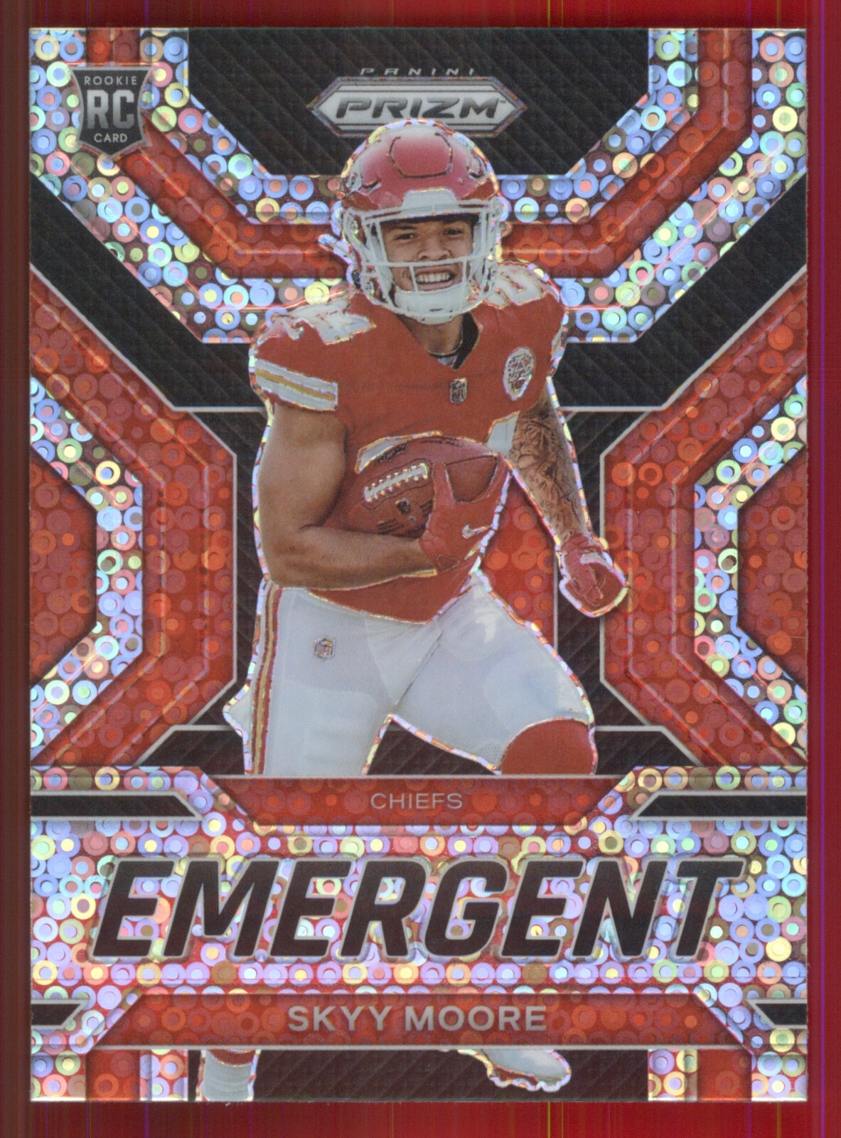 2022 Panini Prizm Emergent No Huddle Prizm #E-16 Skyy Moore Kansas City Chiefs