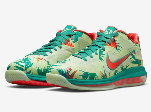 Nike LeBron James IX 9 Low LeBronald Palmer Lime Mango DO9355-300 sz 9 Men's - Picture 2 of 9