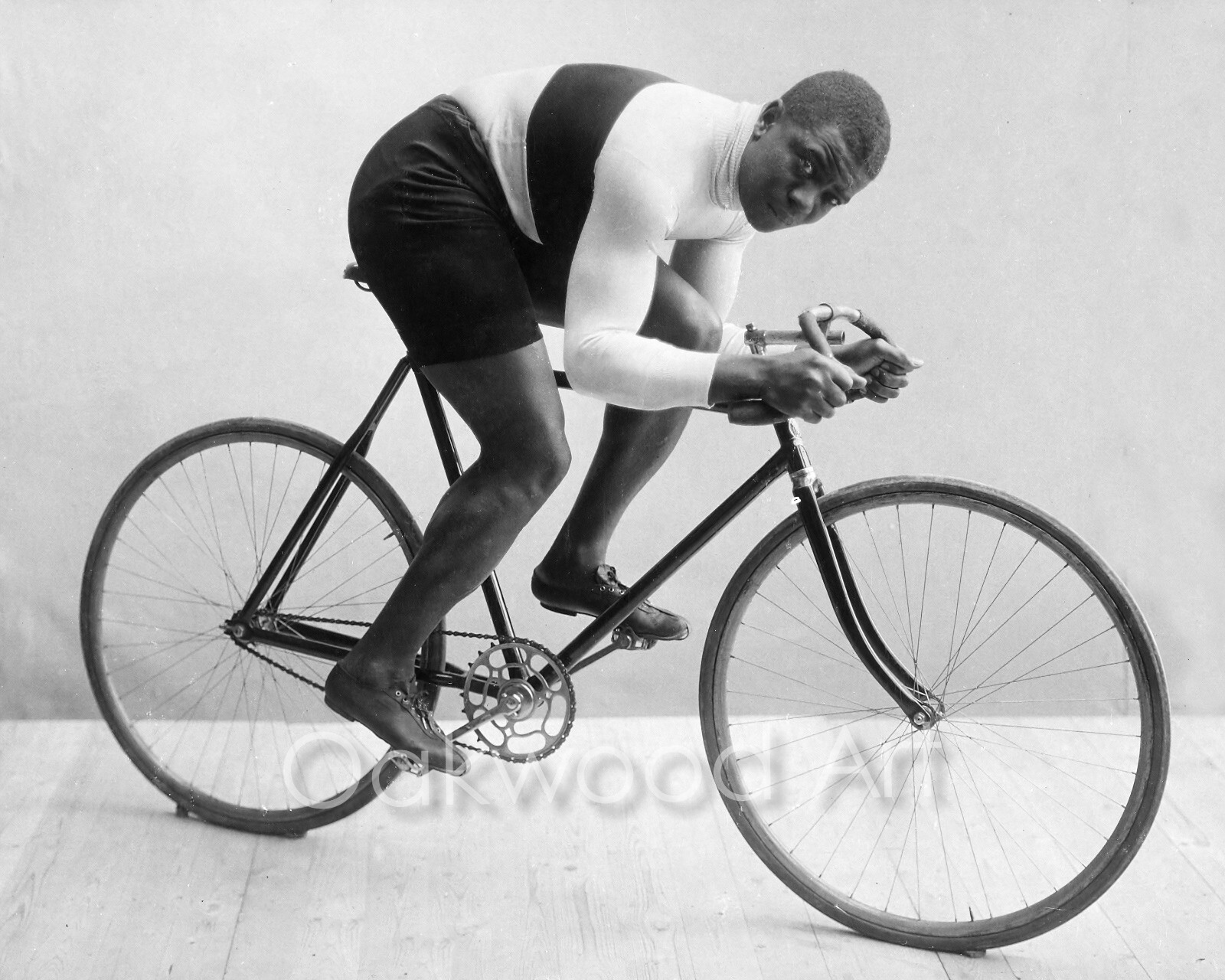 Professional Cyclist Major Taylor #2 - Bike Racer c1900s - Vintage Photo Print