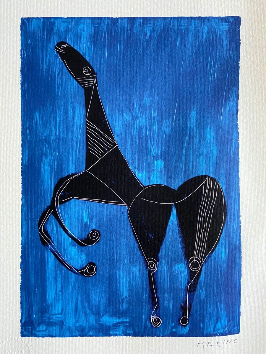 Marino Marini Lithograph COA Original Hand Numbered 175ex
