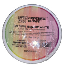 Cheyenne Brands COUNTERFEIT BLONDE Clown Makeup White - 18 oz. Is Sealed.