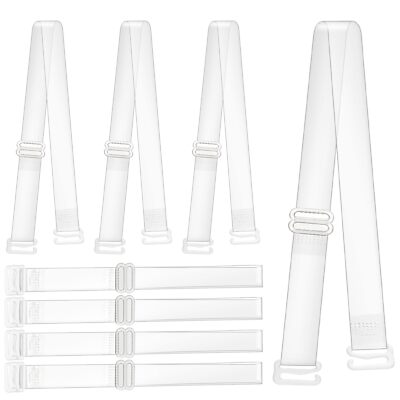 4 Pairs Clear Bra Straps Invisible Bra Straps Non Slip Bra Shoulder Straps