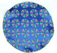 Lord R Colton Masterworks Pocket Round Parma Blue  Lime Silk - 75 Retail New