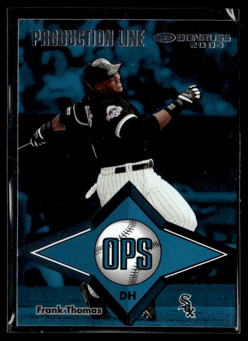 2004 Donruss Production Line OPS Frank Thomas 142/952 Chicago White Sox #10