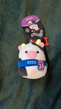 Connor The Cow Squishmallow Clip London 2025 Check-in Series RARE