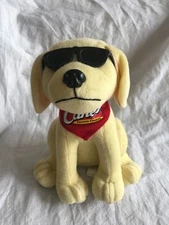 Raising Cane's 2023 Plush Dog W/Sunglasses & Red Bandana Advertising Stuffed