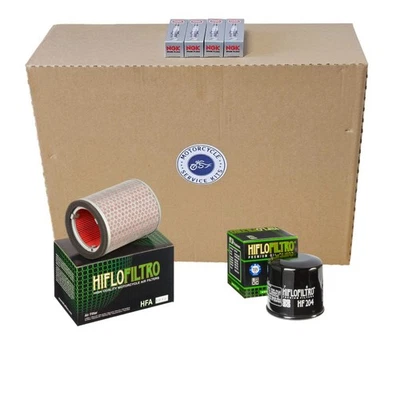 Service Kit For HONDA CBR1000RR 2004-2007 Oil|Air Filter 4 X Iridium Plugs - Image 1 of 4
