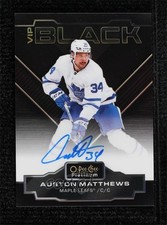 2022 O-Pee-Chee Platinum VIP Black Achievement Auston Matthews #VIP-AM Auto q2c