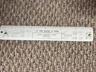 VTG Nebraska 1961 Fishing Regulations Metal Ruler — photo 1