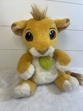 1993 Mattel Authentic Disney The Lion King 12" Young Simba Talking Plush WORKS 