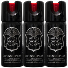 Police Magnum pepper spray self defense security protection 3 pk 2oz safety Lock