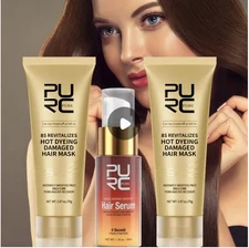 PURC 8S Mascarilla Capilar Revitalizante c/Keratina para Cabello Teñido y Dañado