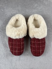 Isotoner Women's Faux-Fur Clog Slipper Size 8.5-9 Machine Wash