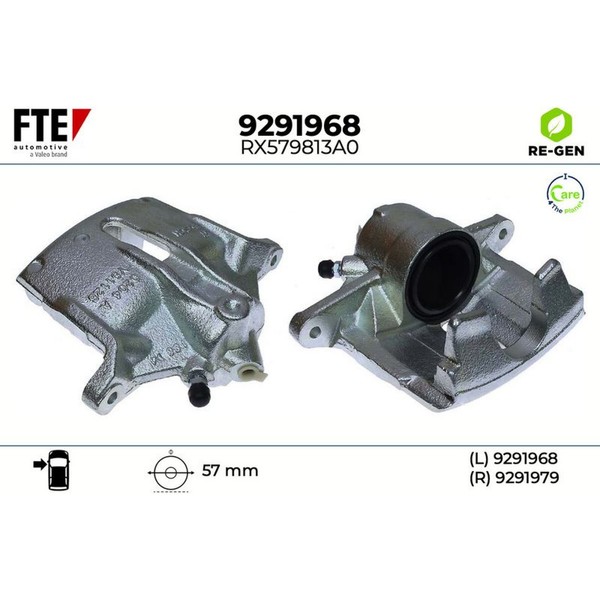 Fte 9291968 Bremssattel FüR Ford Jaguar Mondeo X Type B4Y B5Y Bwy X400-image