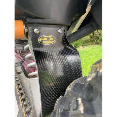P3 Carbon Mud Flap & Shock Guard - Black 707001