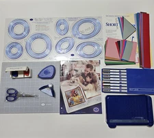 CREATIVE MEMORIES Vintage Cutting System Tape Paper Pens Scrapbook Lot Bundle