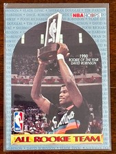 👀*Error*👀 1990 NBA Hoops All Rookie Team David Robinson 🔥(Blank Back)🔥Rare!!