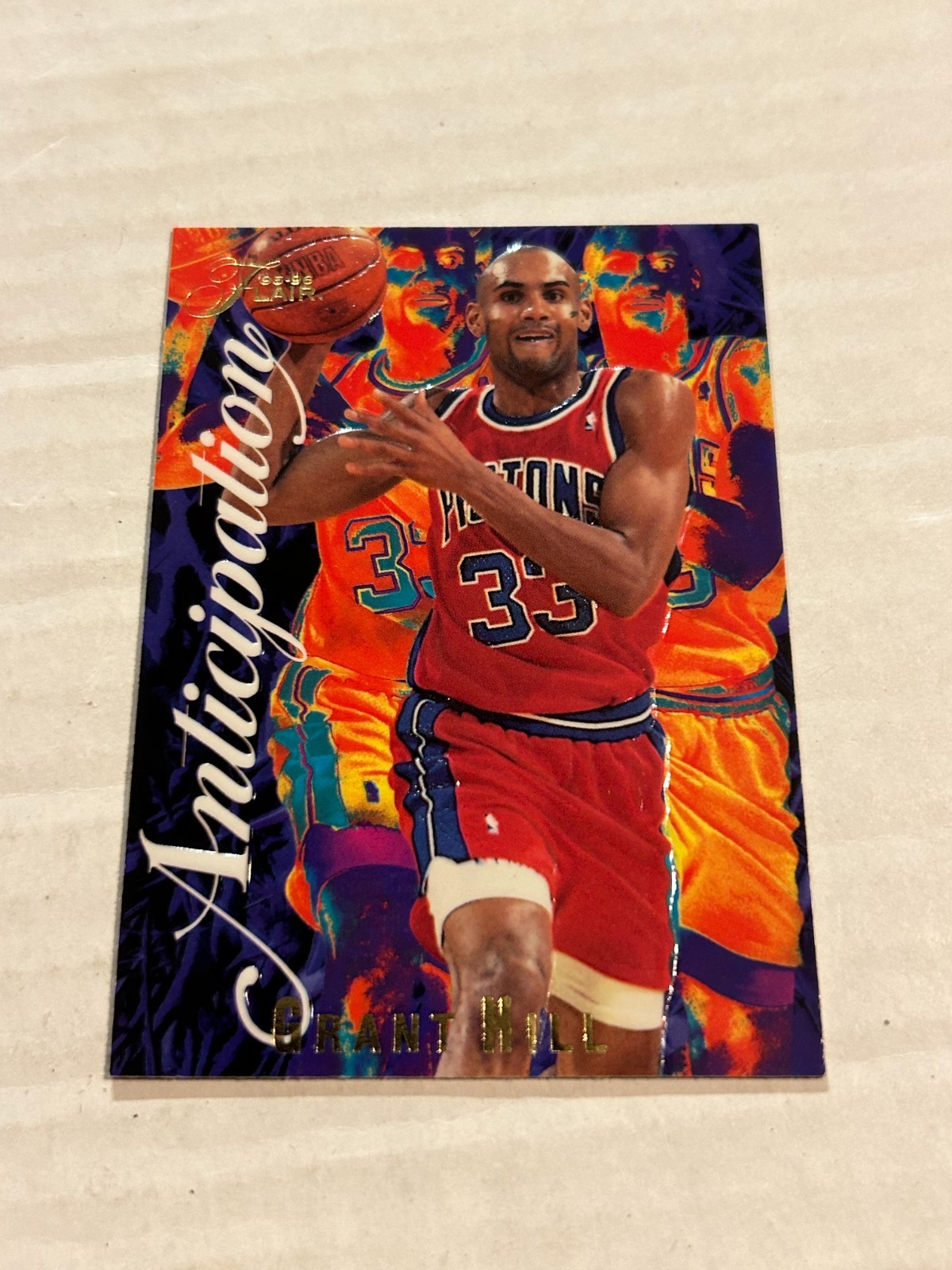 1995-96 FLAIR GRANT HILL ANTICIPATION #1 PISTONS SP G3