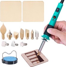 Adjustable Temperature Pyrography Wood Burning Pen Kit with Power Switch