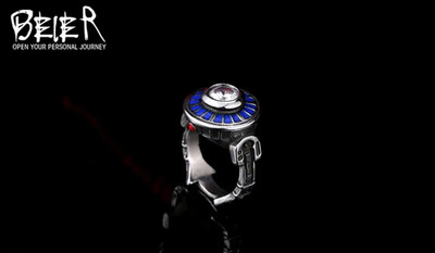 R2-D2 Star Wars 316L Stainless Steel Ring Band Movies Jewelry Jedi Droid Robot