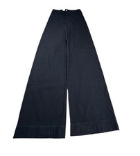 Maeve Anthropologie Sz 28 The Colette Wide Leg Pants Black Linen Blend