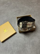 Burberry Gürtel Beige/Schwarz