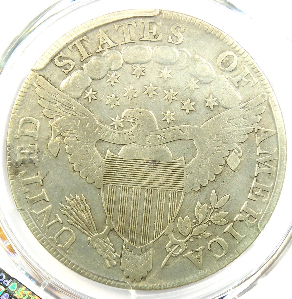 1802 Draped Bust Silver Dollar $1 Coin - Certified PCGS Fine Details - Rare Coin - Image 4 of 4
