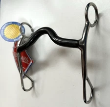 New Reinsman #656 Sweet Iron Medium Port Curb Grazer Bit Large Horse 5 1/2"